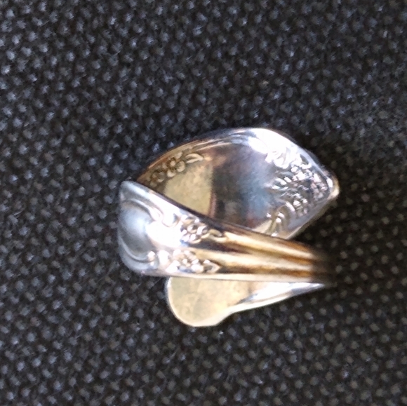 VTG Wm Rogers Oneida Silver Plated Spoon Ring - Picture 5 of 7